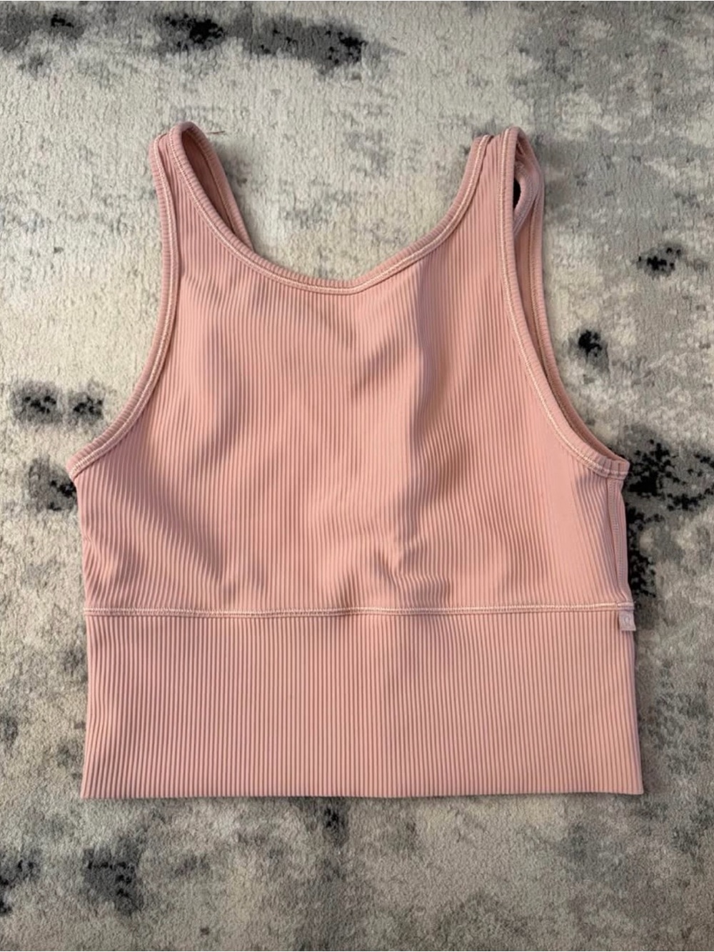 Lululemon Power Pivet Ribbed Tank- Pink Clay